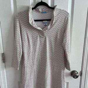 J. McLaughlin Women's Size S Durham Dress White/Wheat NWT